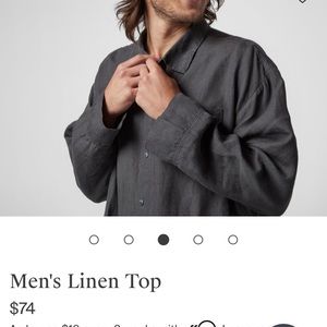 Parachute Home NWT  Men’s Linen Top
